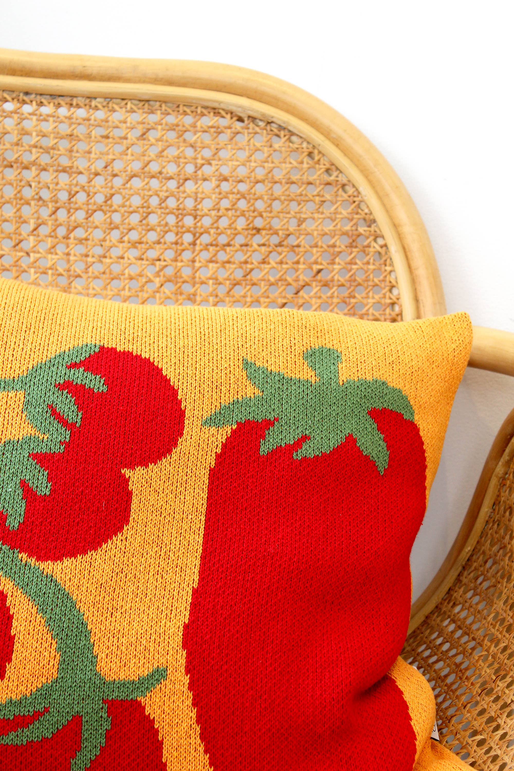 Calhoun & Co. - Wholesale Throw/Decorative Pillow - Tomato Knit Throw Pillow4