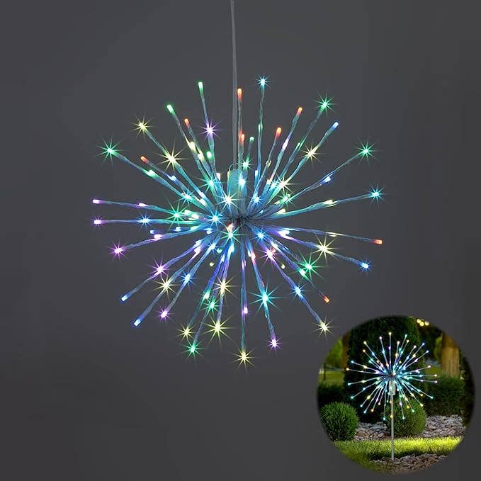 LIGHTSHARE - Wholesale Outdoor/Lawn Light - Starburst Light Lighted Ball LED Firework Lights White Twink37