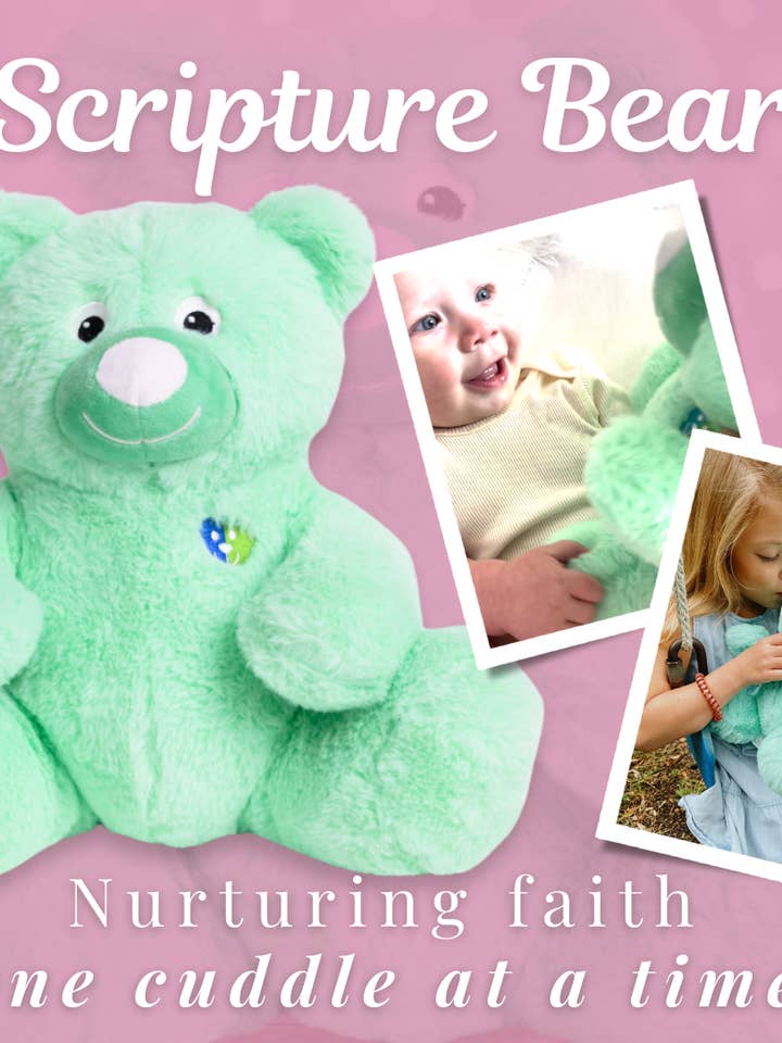 Talking Scripture Bear for wholesale by Raising Christian Kids