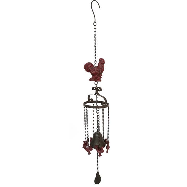 83cm Cast Iron Rooster Wind Chime for wholesale by Cubby House by Malmar