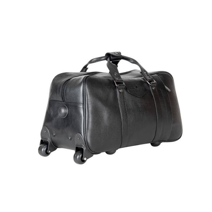Greenwood Leather AU - Wholesale Luggage - Leather Trolly Bag Voyager - BLK3