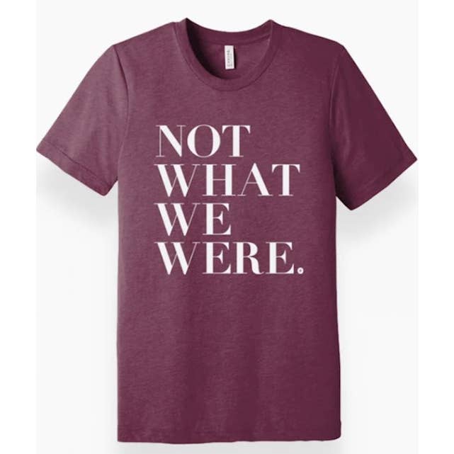 T-Shirt Nicht Was Wir Waren Die Auserwählten Kastanienbraun Meliert für den Großhandel von Anchor Distributors