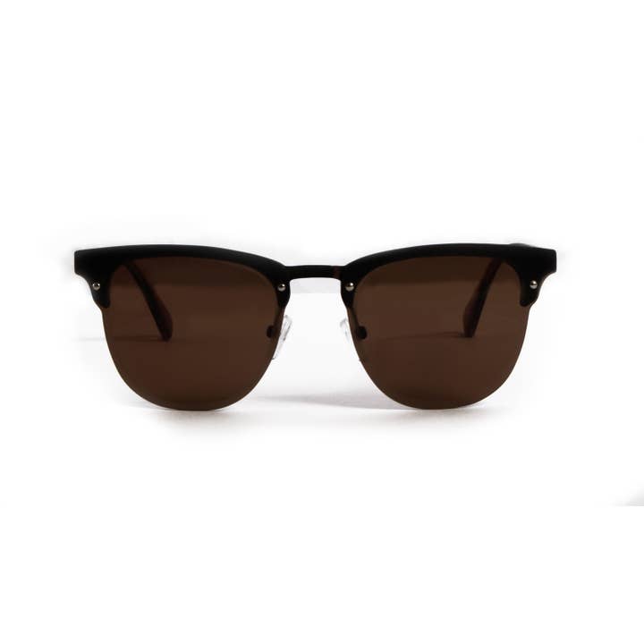 CAMBRIA RETRO BROWN SUNGLASS WITH BROWN LENSES for wholesale by Malibu Jane