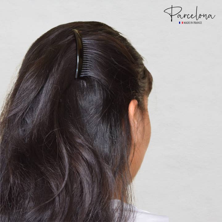 Parcelona - Wholesale Hair Brush/Comb - Parcelona French Zig Zag Small Celluloid Acetate 23 Teeth Side Hair Combs(2 Pcs)6