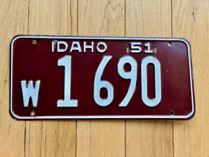 1951 Matrícula Idaho por atacado de RusticPlates