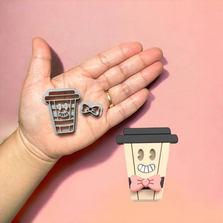 Koffiekopje Polymeerklei Snijder: 3D-geprint Ambachtelijk Gereedschap voor wholesale door Roussell Prints and Demand LLC