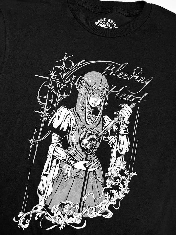 Bandage Brigade - Wholesale Screen Printed T-Shirt - Unisex - Bleeding Heart Tee2