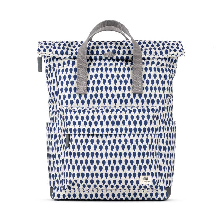 Canfield Medium Backpack in Denim Rain Canvas for wholesale by ORI London