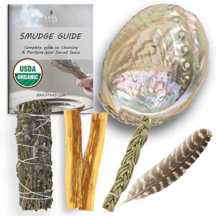 Soul Sticks - Smudging Starter Kit w/ Guide: Lavender Sage for wholesale by Designs by Deekay Inc.