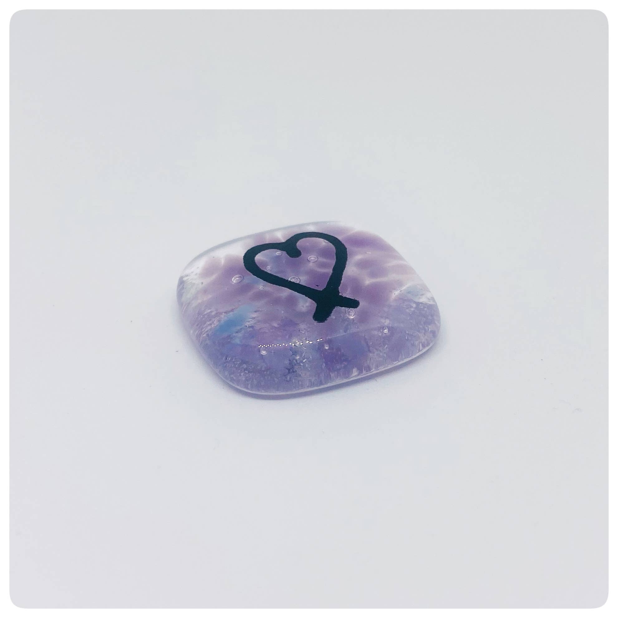 Salvia Glass - Wholesale Keepsake Coin/Token - Glass Pocket Hug mini tin5