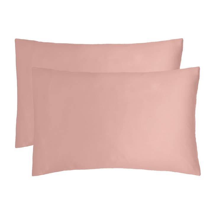 Bamboo Satin Pillowcases - Pack of Two - Rose Pink for wholesale by Bambury