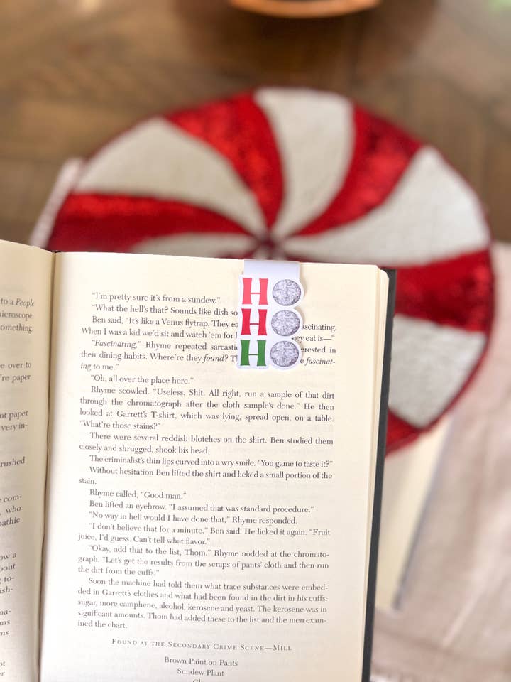 Ho Ho Ho Disco Ball Magnetic Bookmark for wholesale by Little Turkey Shoppe