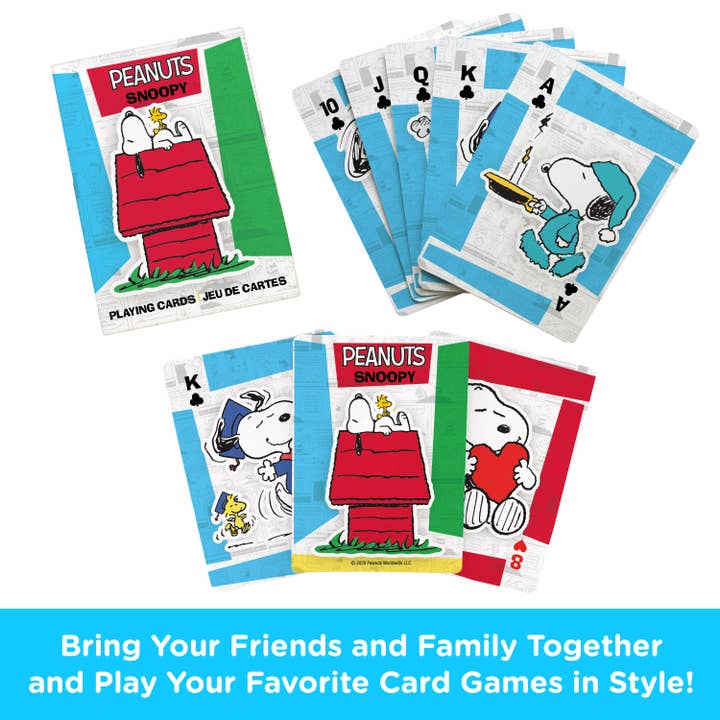 AQUARIUS, GAMAGO, ICUP, & ROCK SAWS by NMR Brands - Wholesale Playing Cards - Peanuts Snoopy Playing Cards