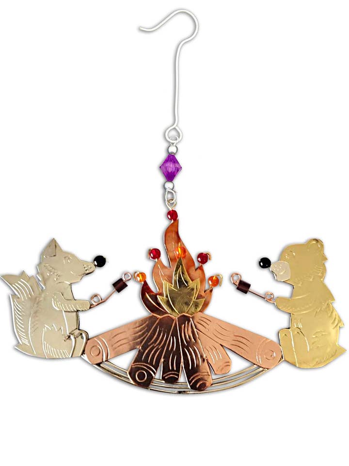 Campfire Friends Ornament for wholesale by Pilgrim Imports