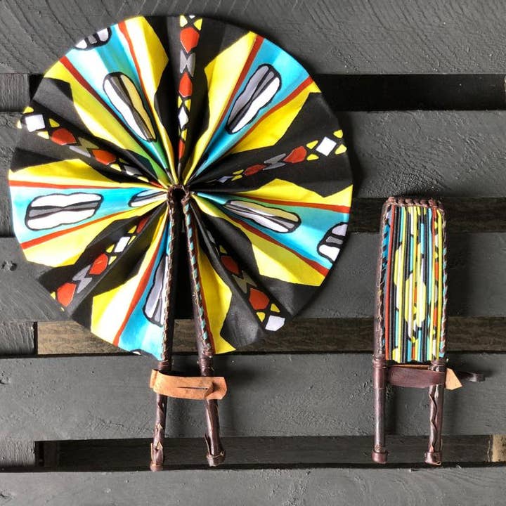 THE VILLAGE PEOPLE hand fan for wholesale by The Afrophile