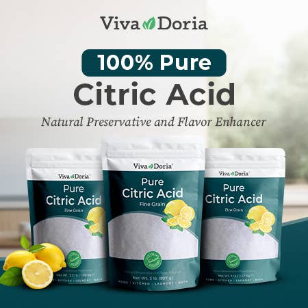 VIVA DORIA INC. – Großhandel Backform – Reine Zitronensäure, Lebensmittelqualität, Feinkorn,
