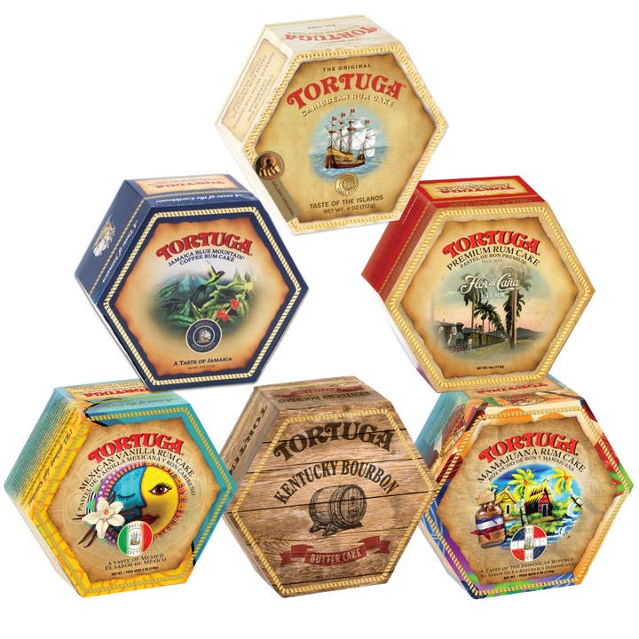 Tortuga Spirit Cake Company - Wholesale Cake - Tortuga Provenance Six Pack6