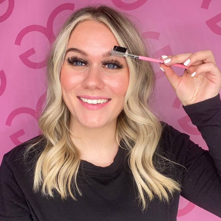 GladGirl - Wholesale Eye make-up brush - All-in-one Lash Comb & Brow Brush1