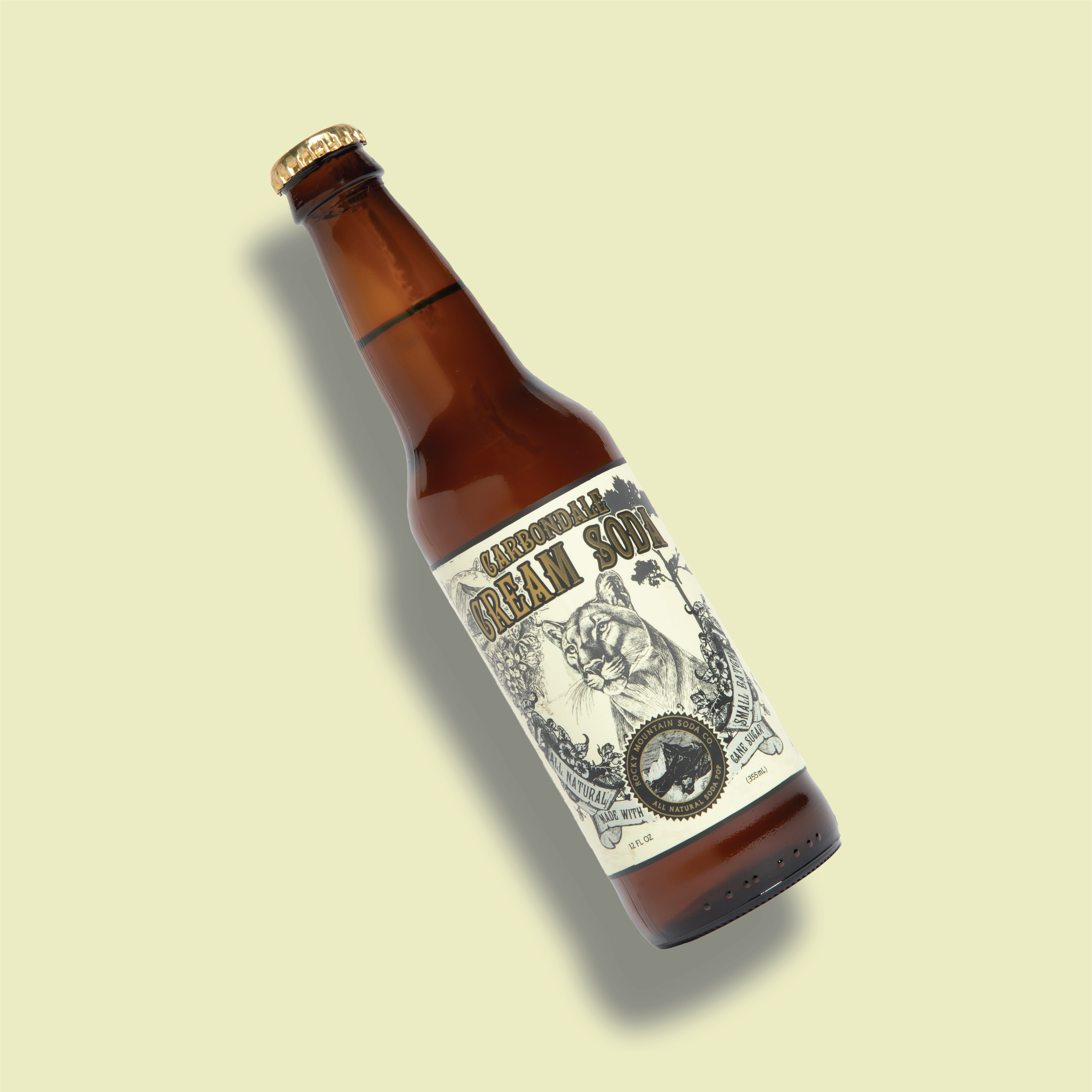 Rocky Mountain Soda - Wholesale Soda/Carbonated Drink - Carbondale Cream Soda Pop (BOTTLES ONLY)1