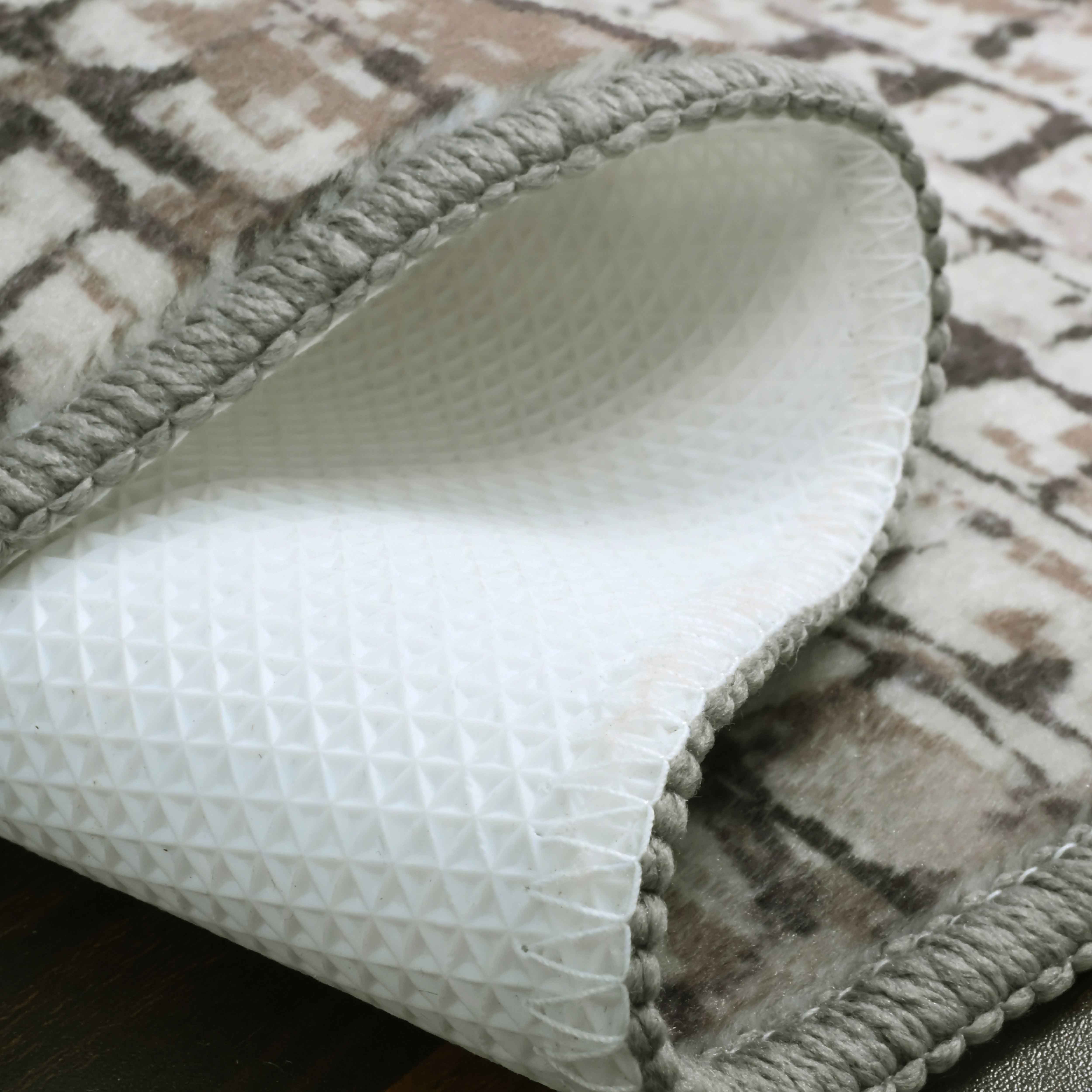 Bed Bath Fashions - Wholesale Area Rug - Bibb Home Washable Flannel Printed Accent Rug with Latex Bac39