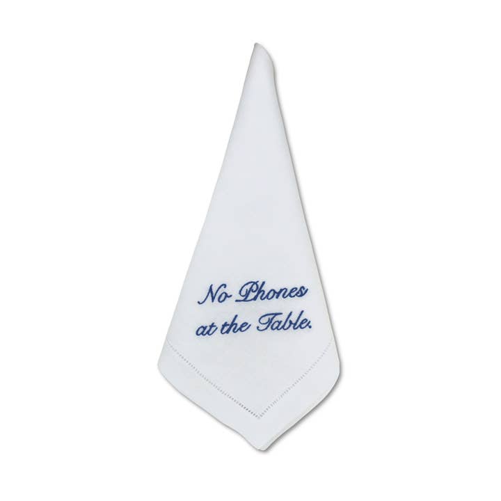 No Phone Dinner Napkins (4) for wholesale by Chefanie