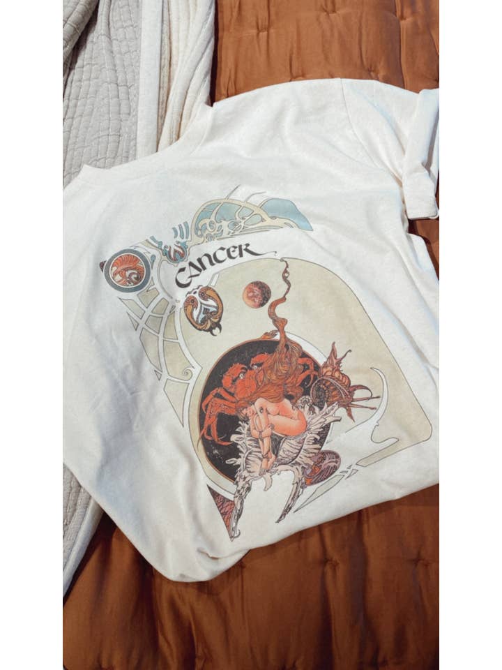 Desert Selkie - Wholesale Screen Printed T-Shirt - Women's - Cancer Vintage Zodiac Shirt