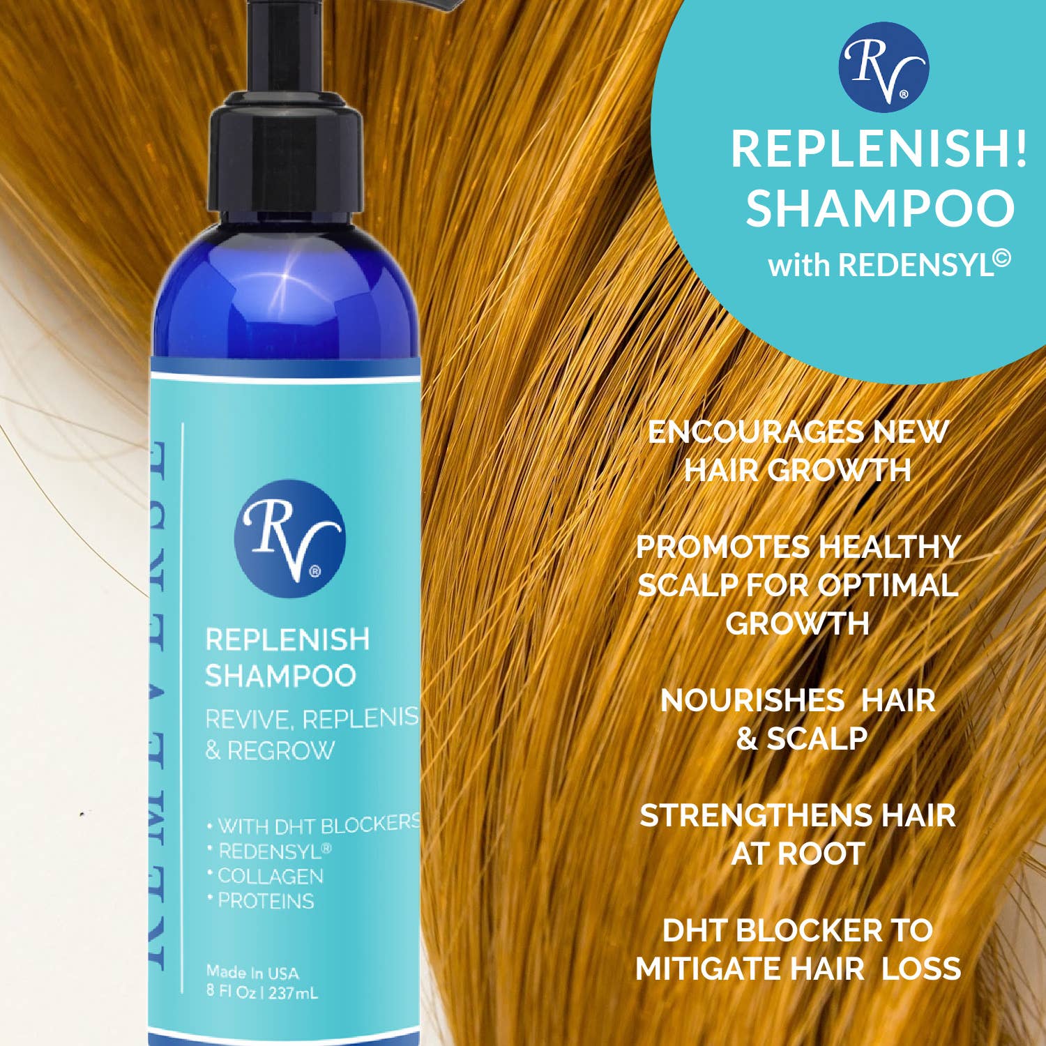 RemeVerse - Wholesale Hair Shampoo - Replenish Shampoo with Redensyl®1