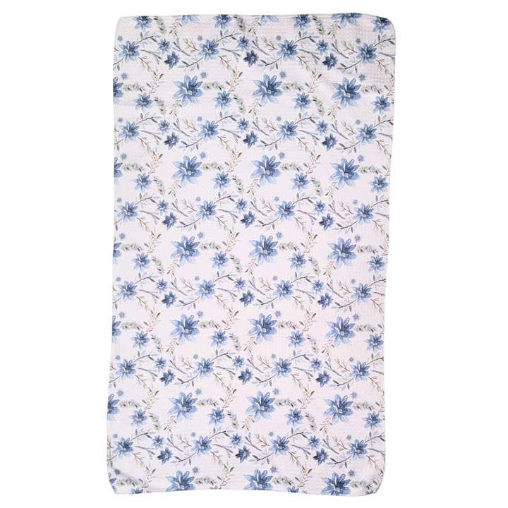 Torchons de cuisine gaufrés couronne et guirlande - Décoration de fête pour la vente par Driftless Studios