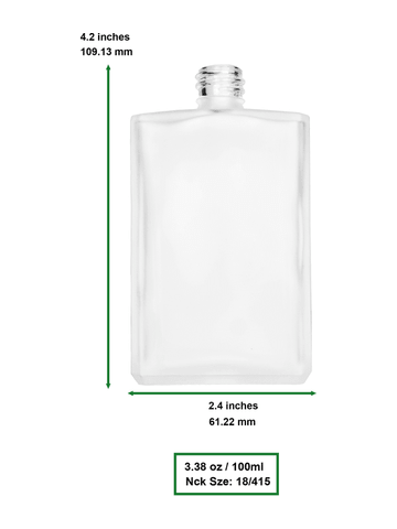 Best Bottles - Wholesale Atomizer Bottle - Elegant Frosted Bottle with Lotion Sprayer - 100ml12