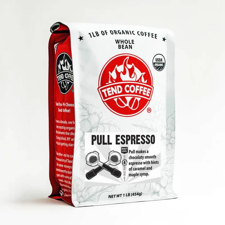 OG Pull Espresso Blend Coffee, 16 oz for wholesale by Tend Coffee