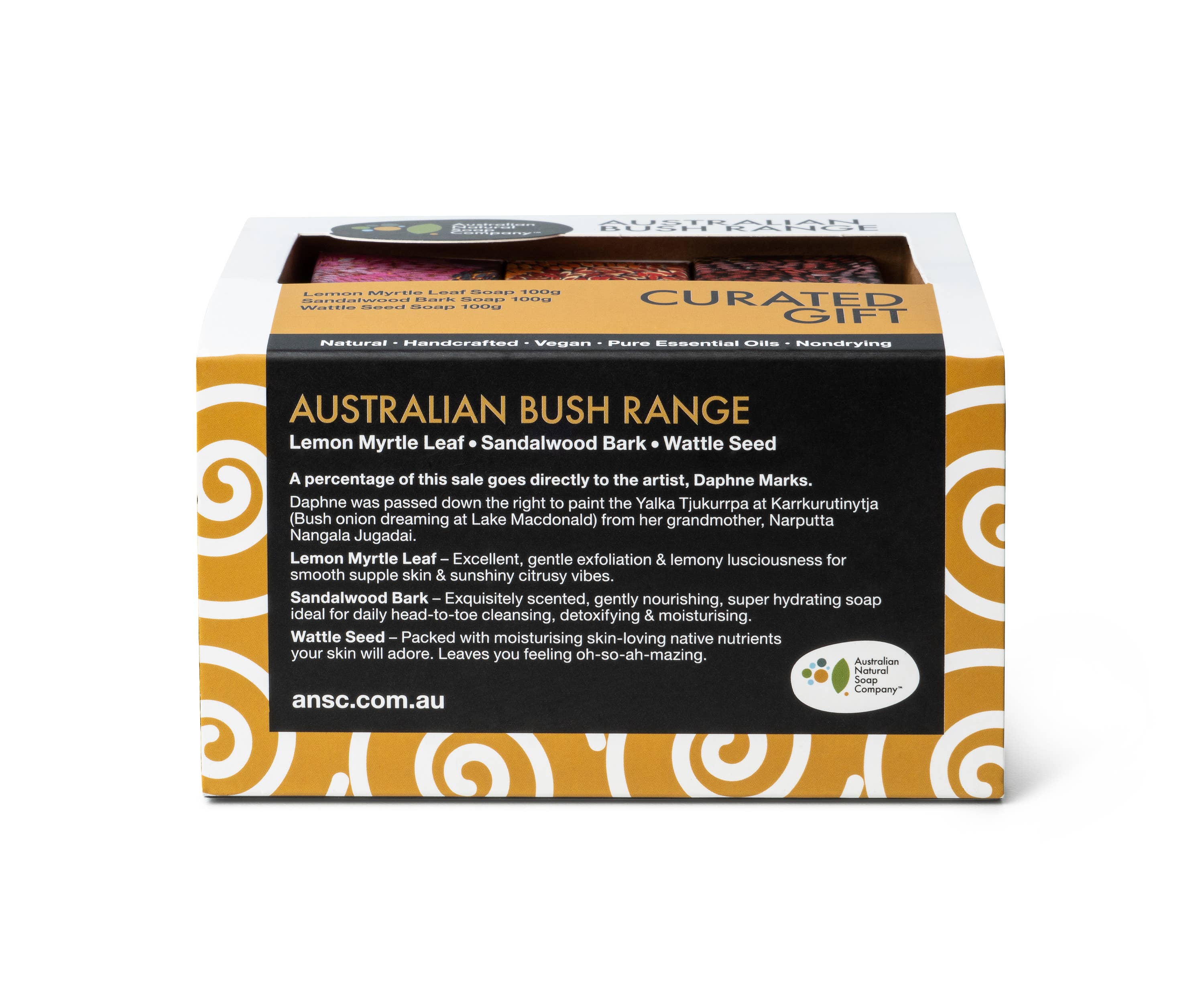 Australian Natural Soap Company - Vente Pains de savon - Coffret cadeau de savon Australian Bush - 3 pièces | Savon naturel2