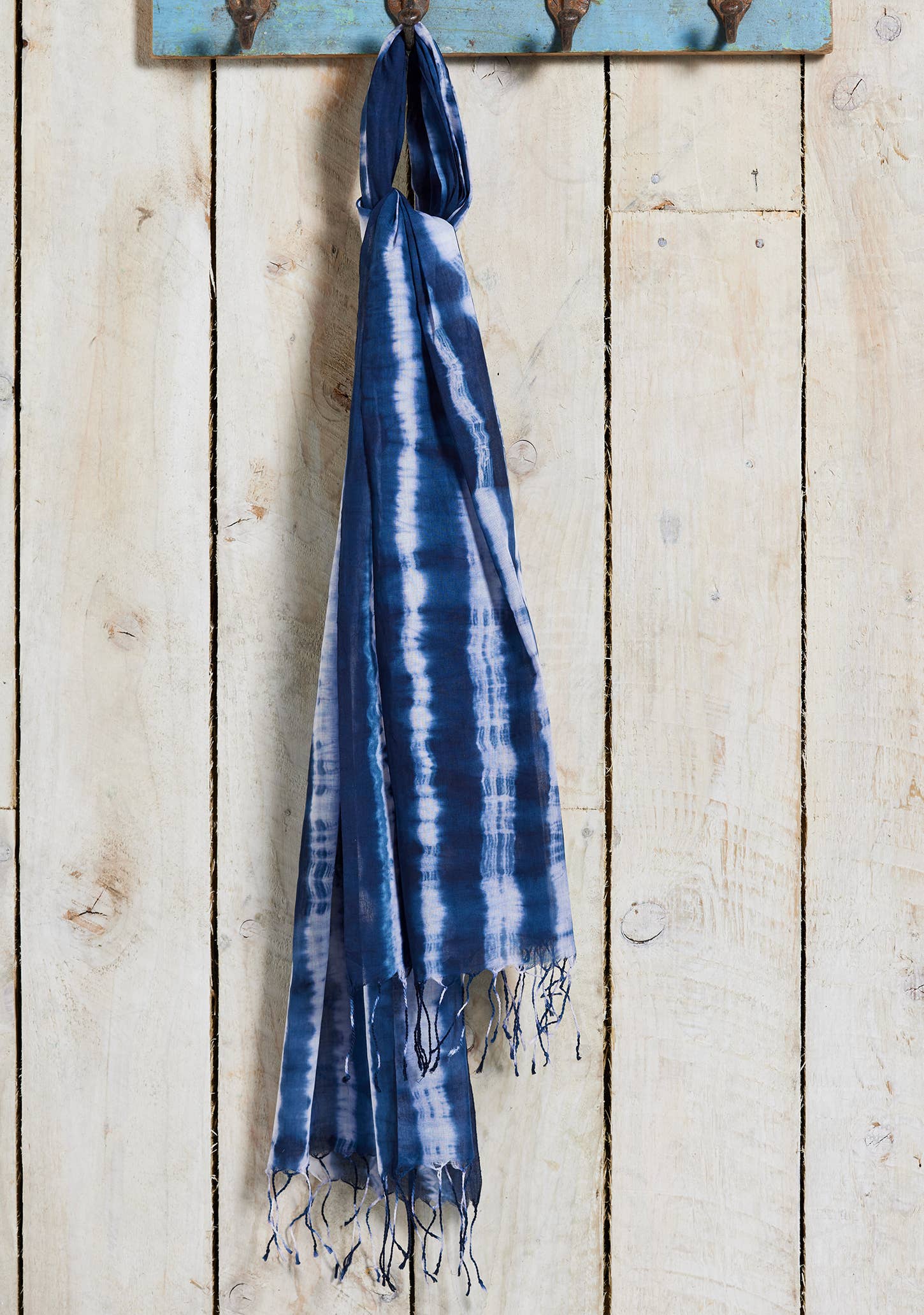 Namaste - Wholesale Scarf – Women's - Indigo Tie Dye Batik Cotton Scarf2