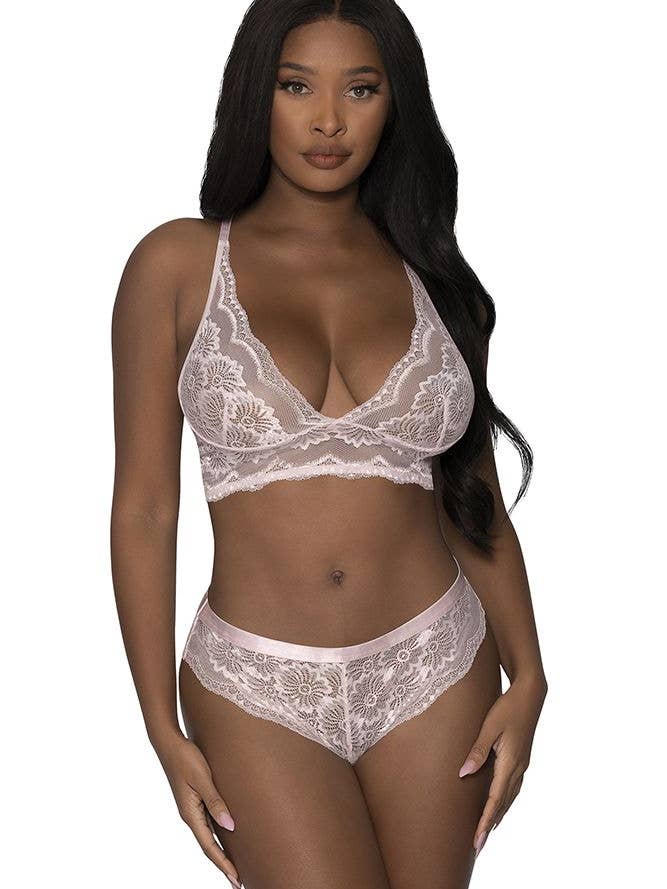 Set canotta e pantaloncini Magic Silk con cinturino posteriore M283 per la vendita all'ingrosso da parte di Lingerie Mart