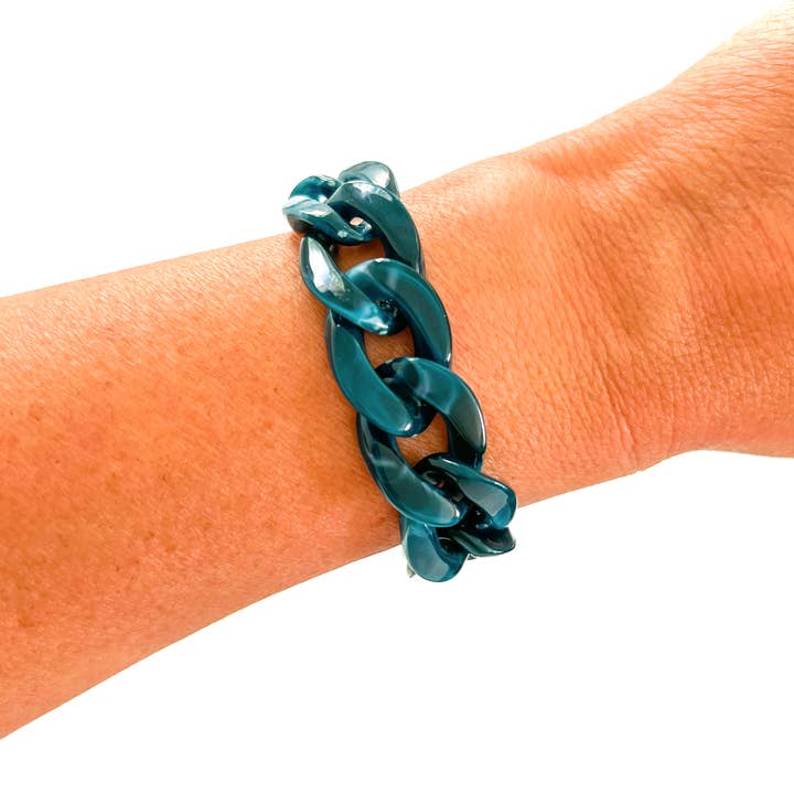 Savvy Bling – wholesale Länkar och kedjearmband – Alla Chunky Akryl Chain Link Armband36