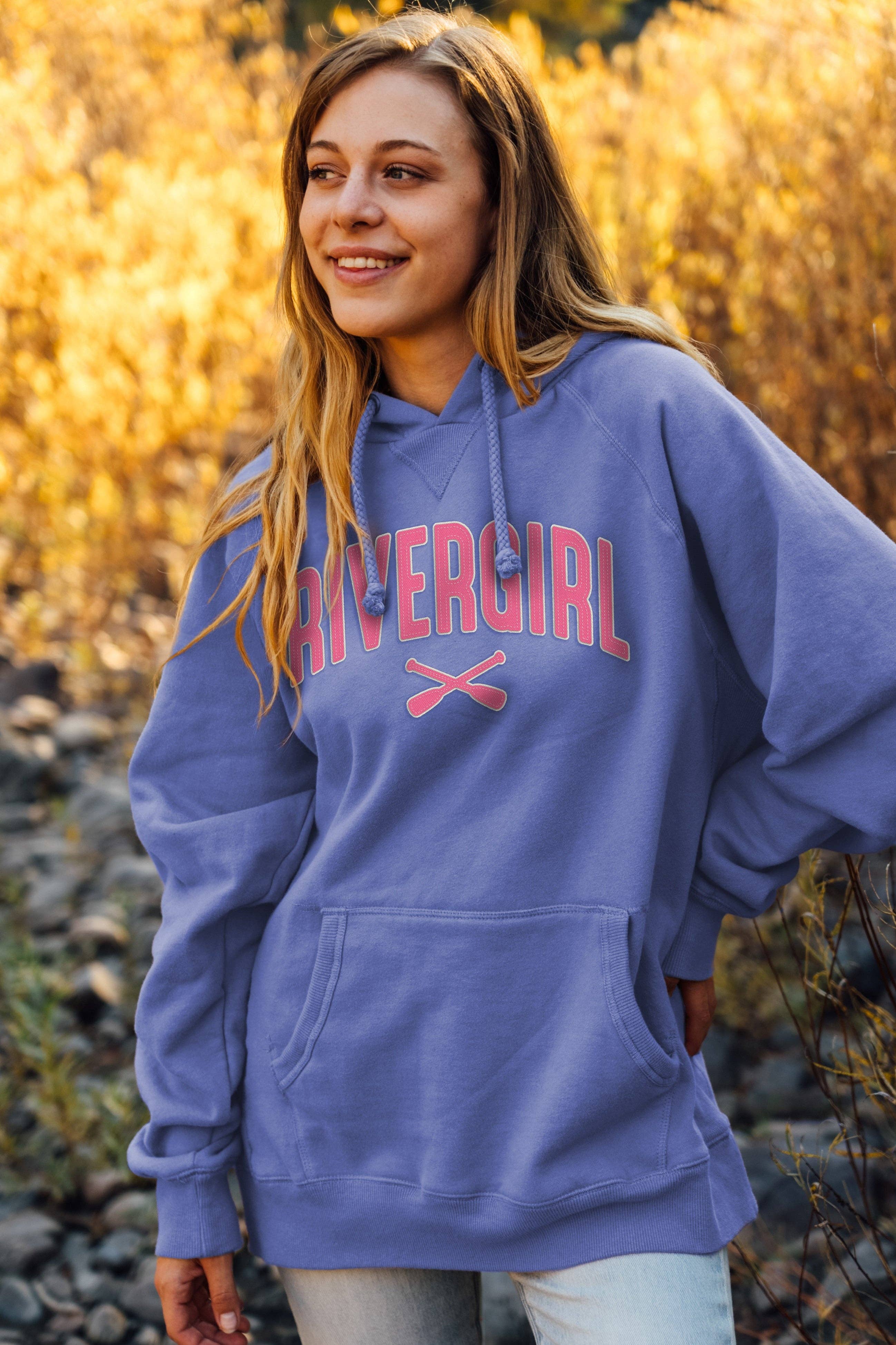 Lakegirl – wholesale Hoodie - Dam – Rivergirl slipad fleece huvtröja1