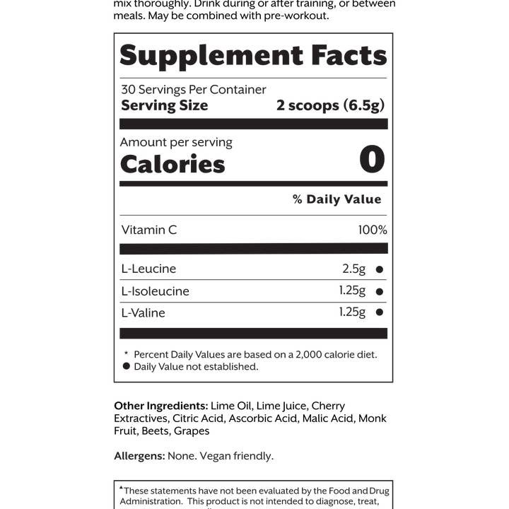 Promix - Wholesale Protein/Superfood Powder - Cherry Lime BCAA Powder