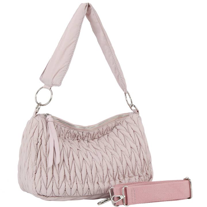 MALA HOBO COM OMBRO ACOLCHOADO, L 0348 M por atacado de JOIA ACCESSORIES