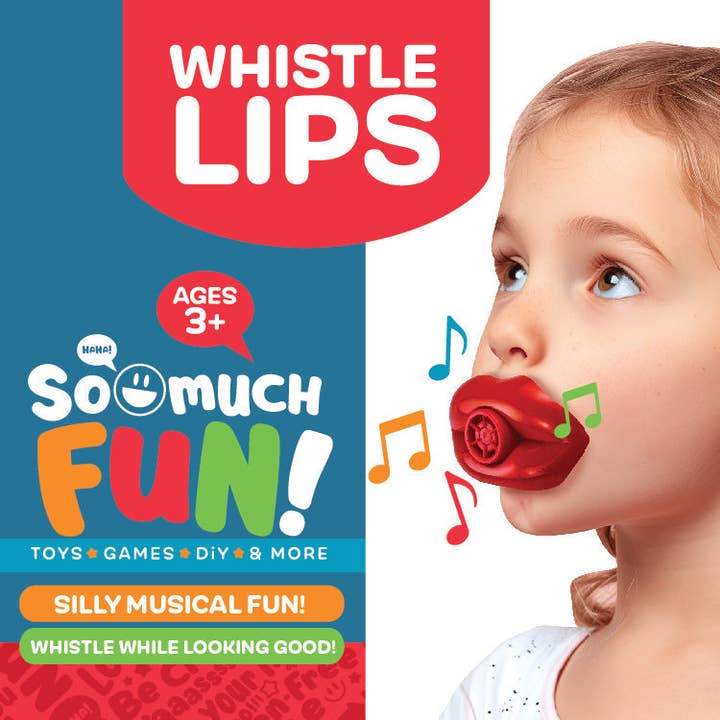 Kipp Brothers - Wholesale Classic Toy - Kids - So Much Fun Red Whistle Lips - 48 Per Display