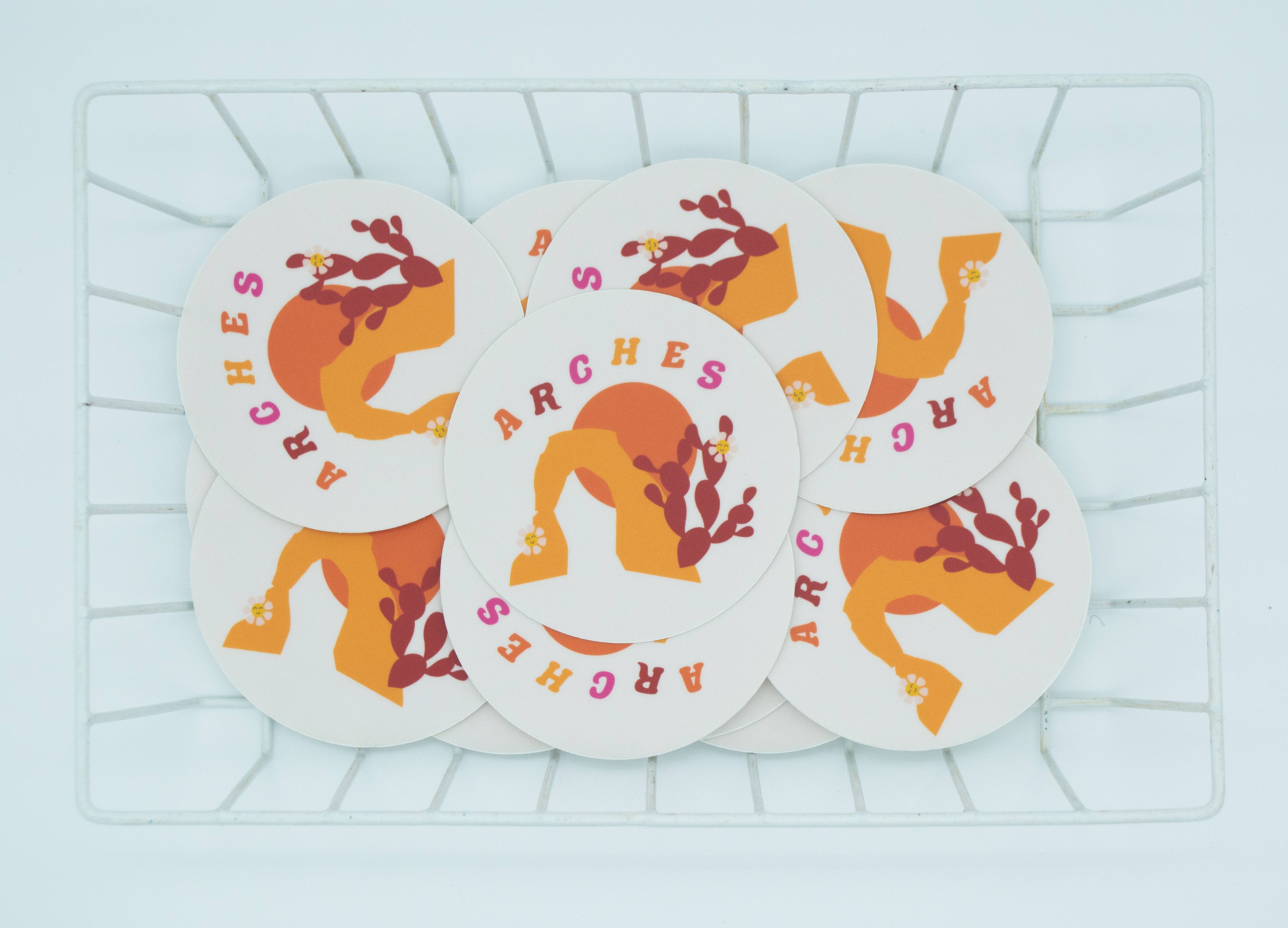 Traildust Goods - Vente Autocollant - Autocollant Delicate Arch Moab du parc national des Arches, Utah3