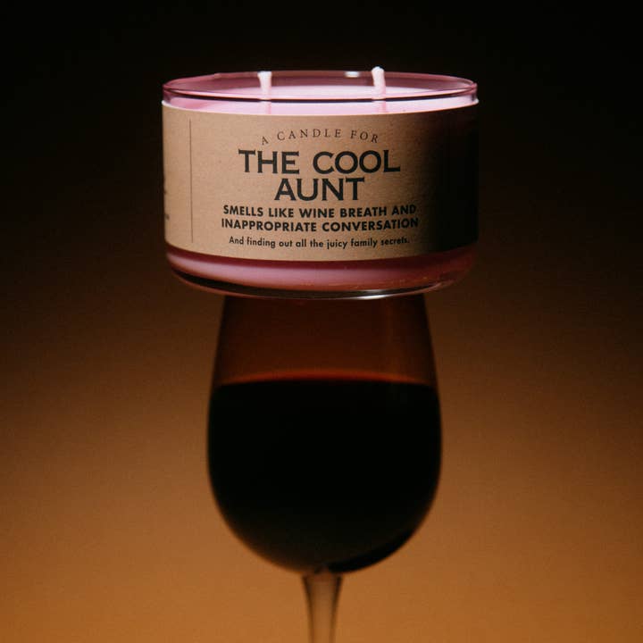 Whiskey River Soap Co. - Wholesale Jar/Filled Candle - A Candle for the Cool Aunt | Funny Candle
