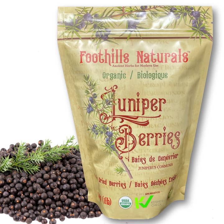 Foothills Naturals – wholesale Herbs – Juniper Berry Whole Organic - Spicy, Aromatic, Urinary Heal