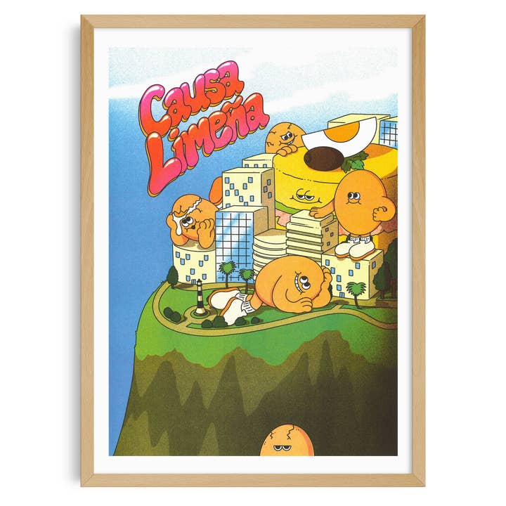 Poster A3 - Causa Limeña in Lima - Lauren Martin for wholesale by KIBLIND Atelier