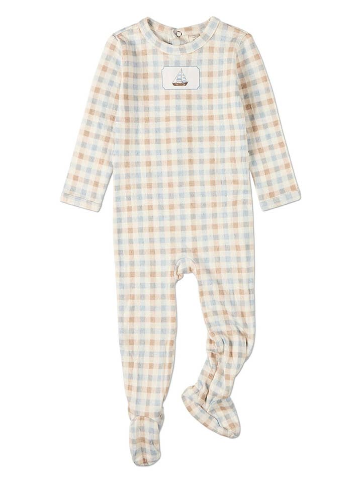 Laissez vos rêves prendre le large Pointelle Grenouillère pour la vente par MiniMoi by MeMoi