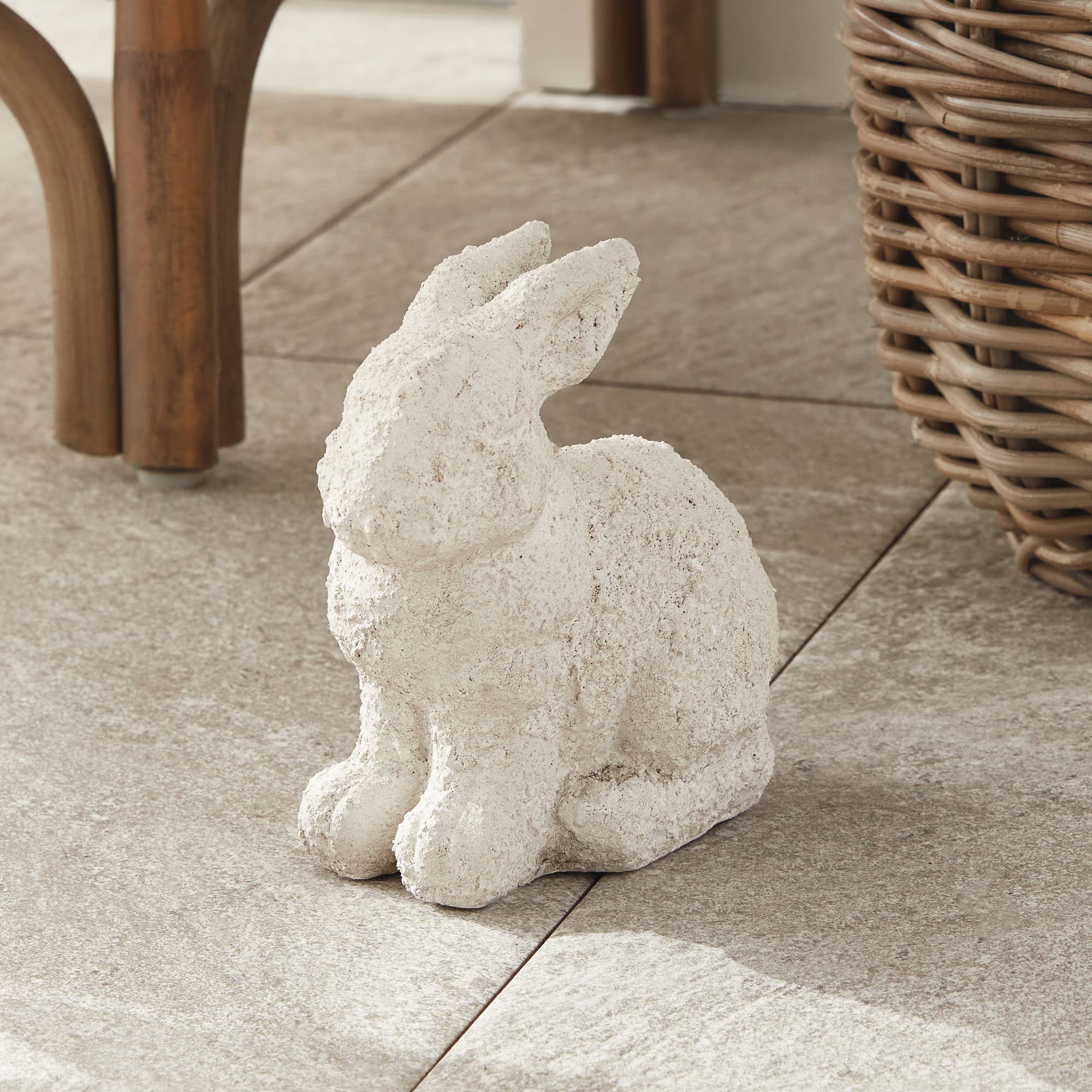 Napa Home & Garden - Wholesale Outdoor Ornament/Decor - Weathered Garden Rabbit Small, White5