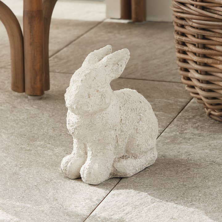 Napa Home & Garden - Wholesale Outdoor Ornament/Decor - Weathered Garden Rabbit Small, White5
