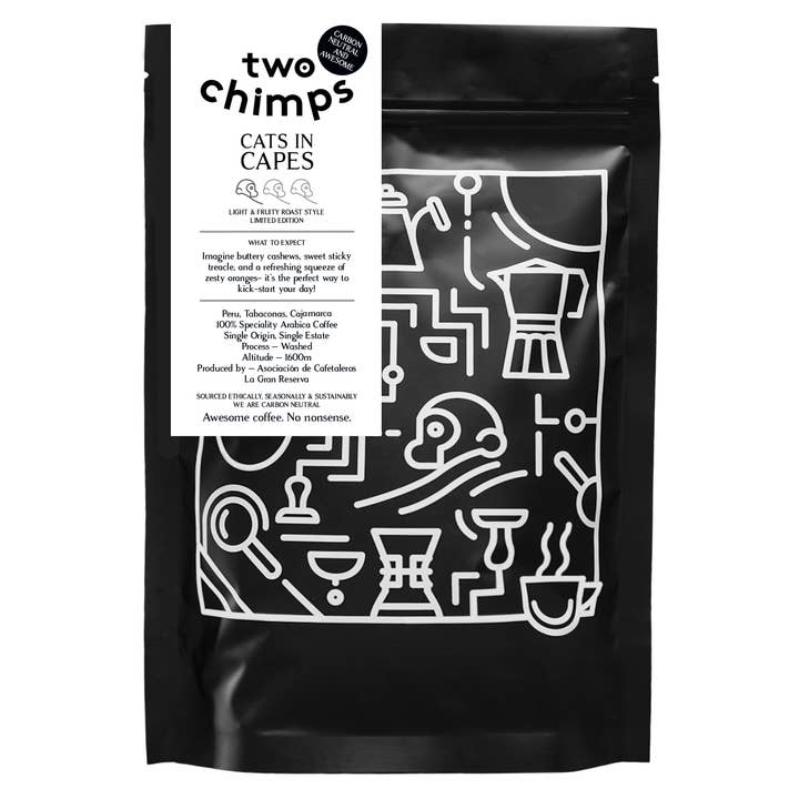 Single Origin Coffee - Peru - 125g - Hamper Sized for wholesale by Two Chimps Coffee