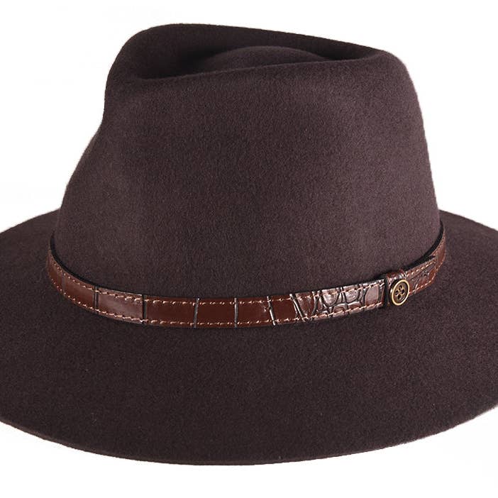 tHe DiNgo Felt Hat - Chocolate for wholesale by Fallen Broken Street
