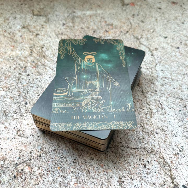 NOLA JAMES - Wholesale Tarot Cards - Emerald Moonlight Tarot Cards- Based on Rider Waite Tarot5
