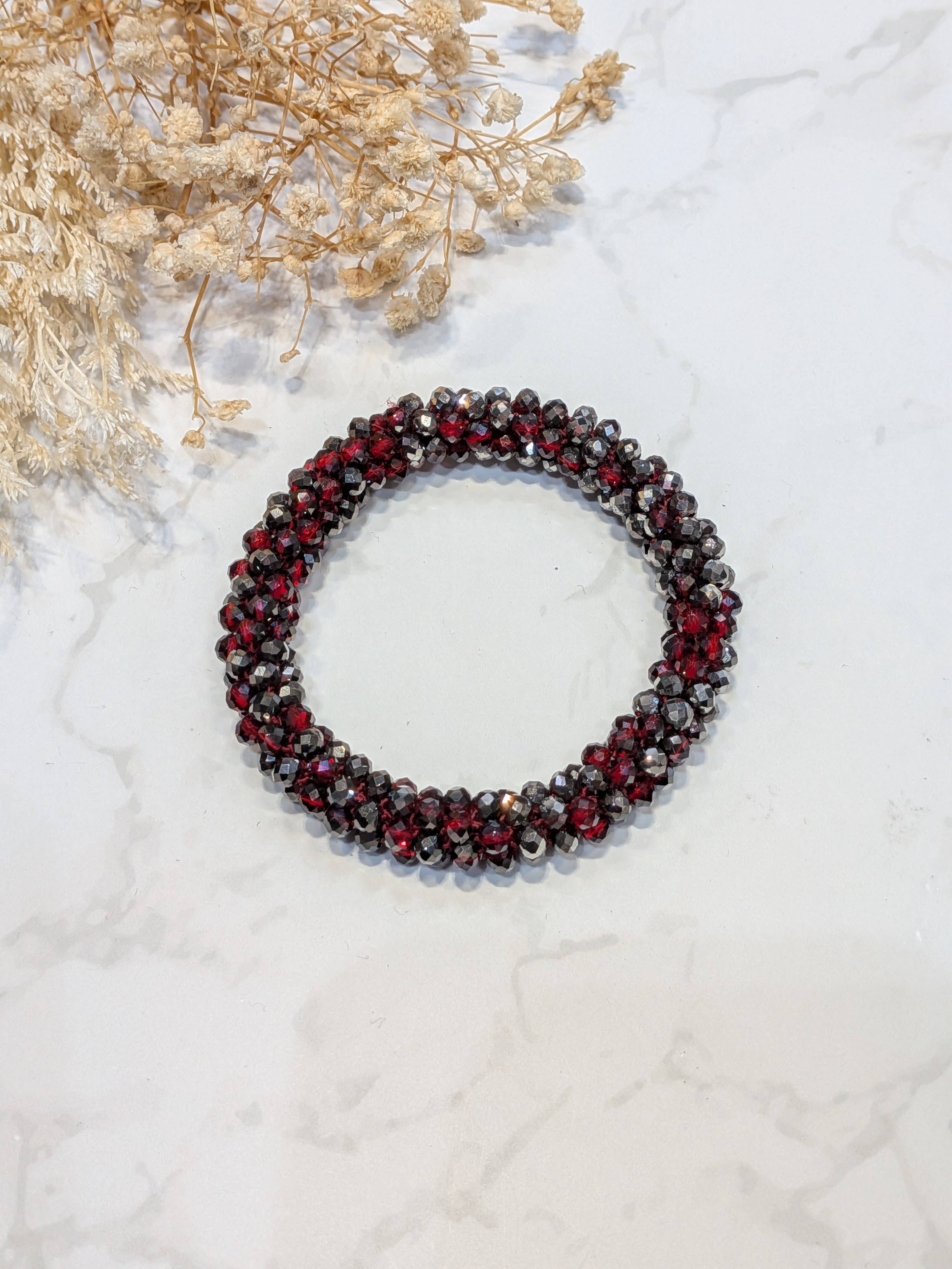 LOLO & YAYA - Wholesale Link & Chain Bracelet - Red-tone crystal effect bracelet3