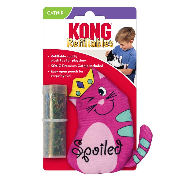 Petdropshipper - Wholesale Pet Toy - Cat - KONG Refillables Purrsonality Spoiled Cat Toy 1ea/OneSize
